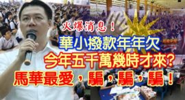 华小拨款年年欠，今年五千万几时才来？