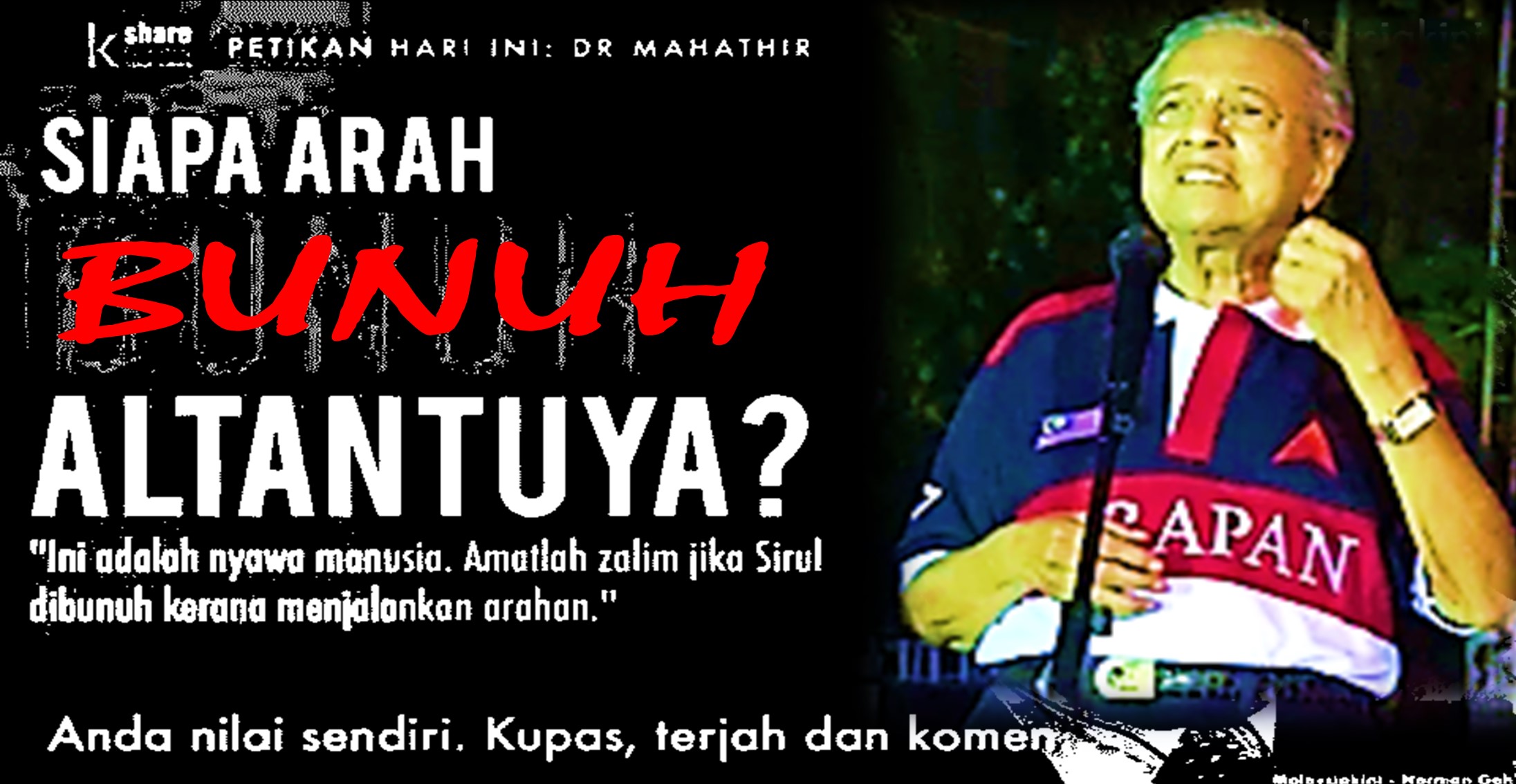 Tun Dr Mahathir Mohamad: Najib telah lakukan sekurang-kurangnya 62 kesalahan