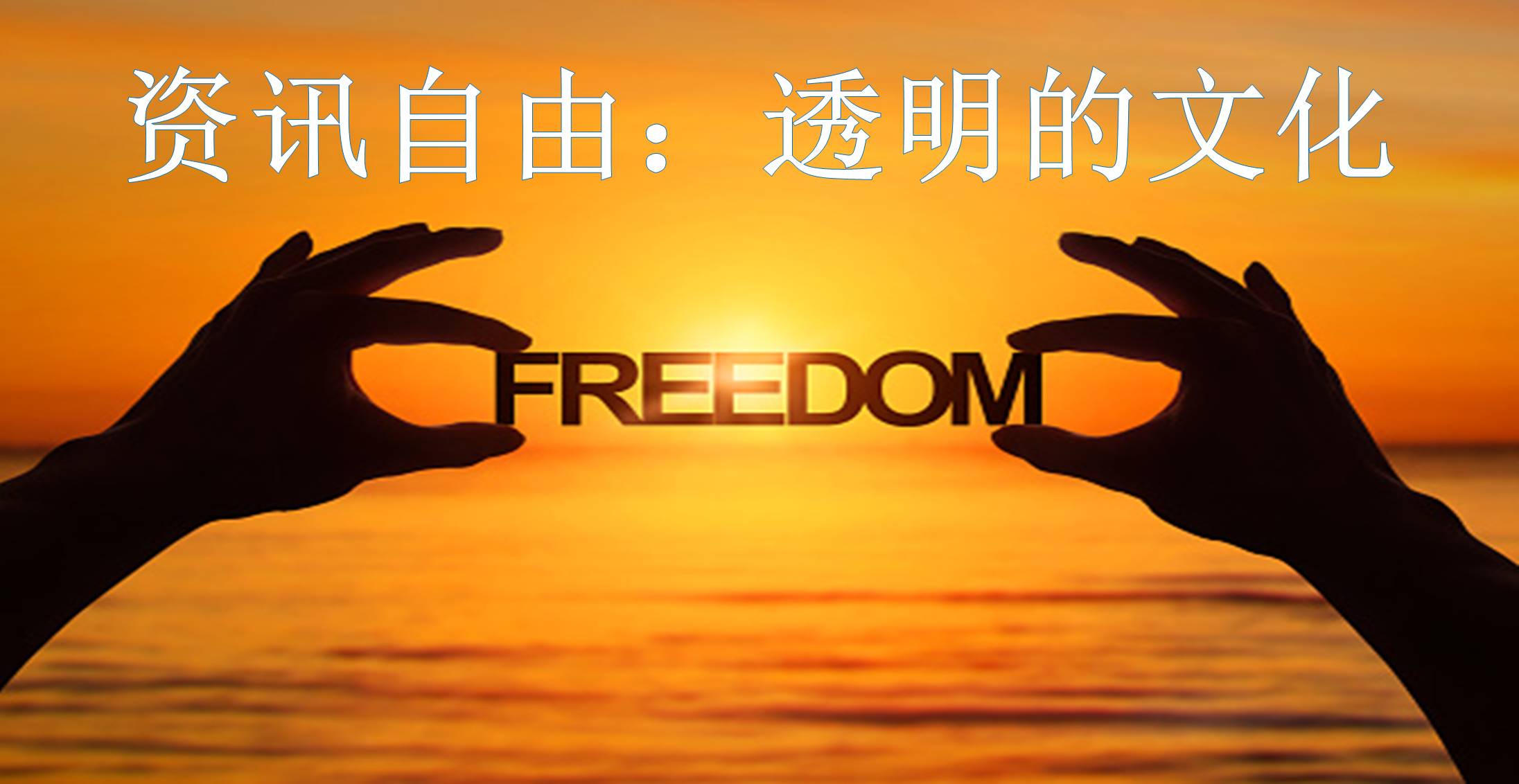 资讯自由：透明的文化