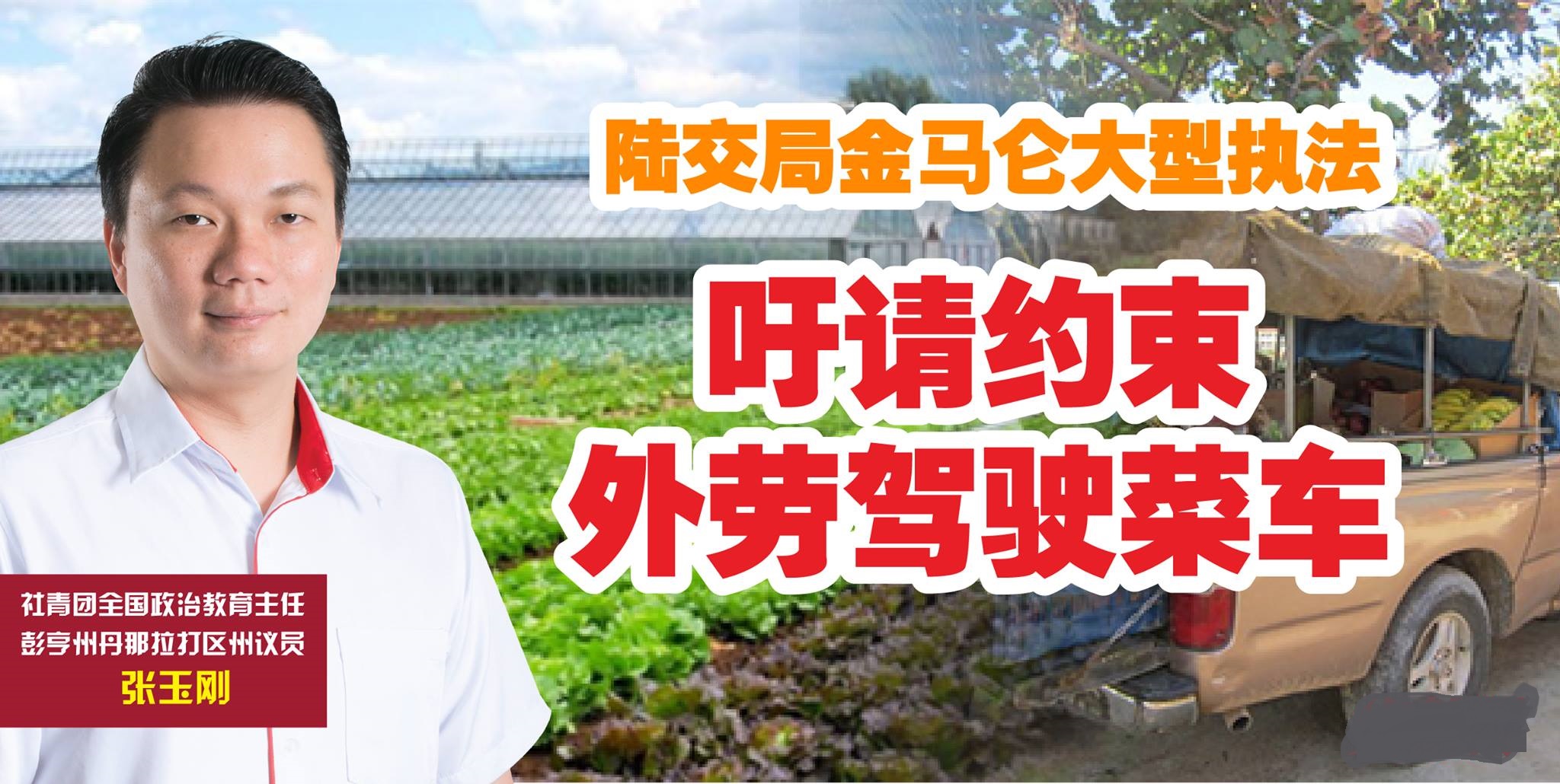 陆交局金马仑大型执法 吁请约束外劳驾驶菜车