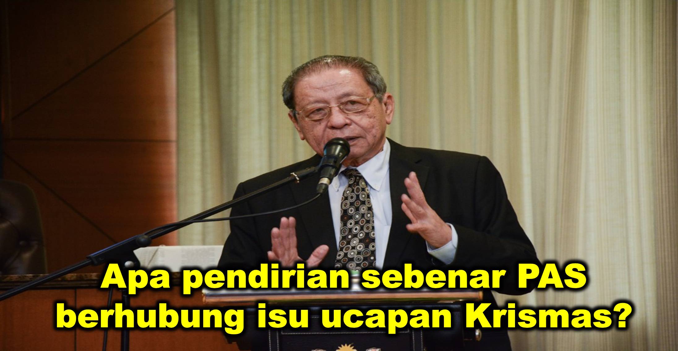 Apa pendirian sebenar PAS berhubung isu ucapan Krismas?