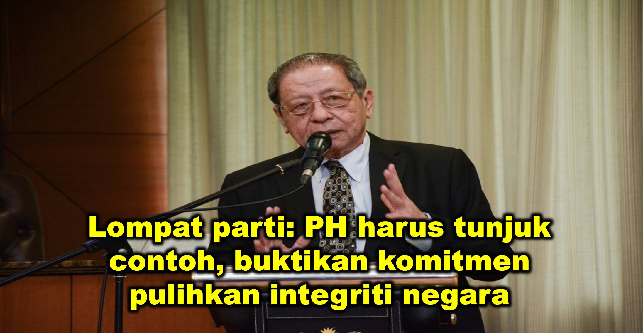 Lompat parti: PH harus tunjuk contoh, buktikan komitmen pulihkan integriti negara