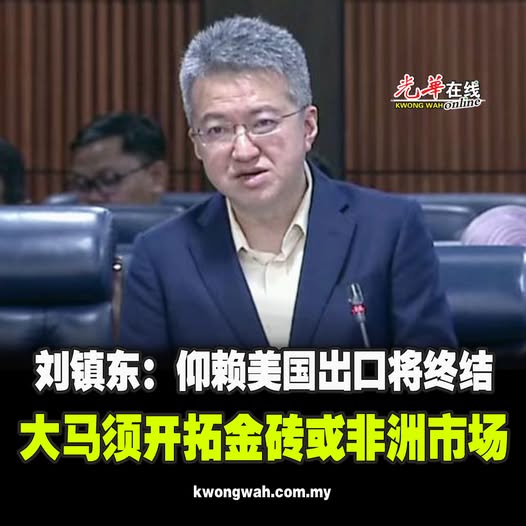 刘镇东：仰赖美国出口将终结 大马须开拓金砖或非洲市场