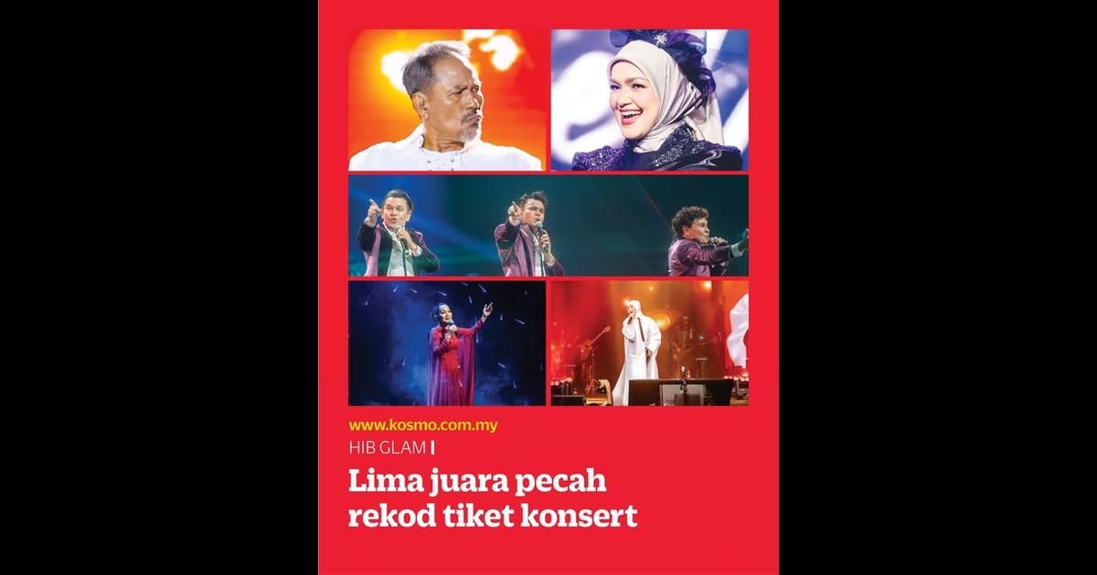 Lima juara pecah rekod tiket konsert