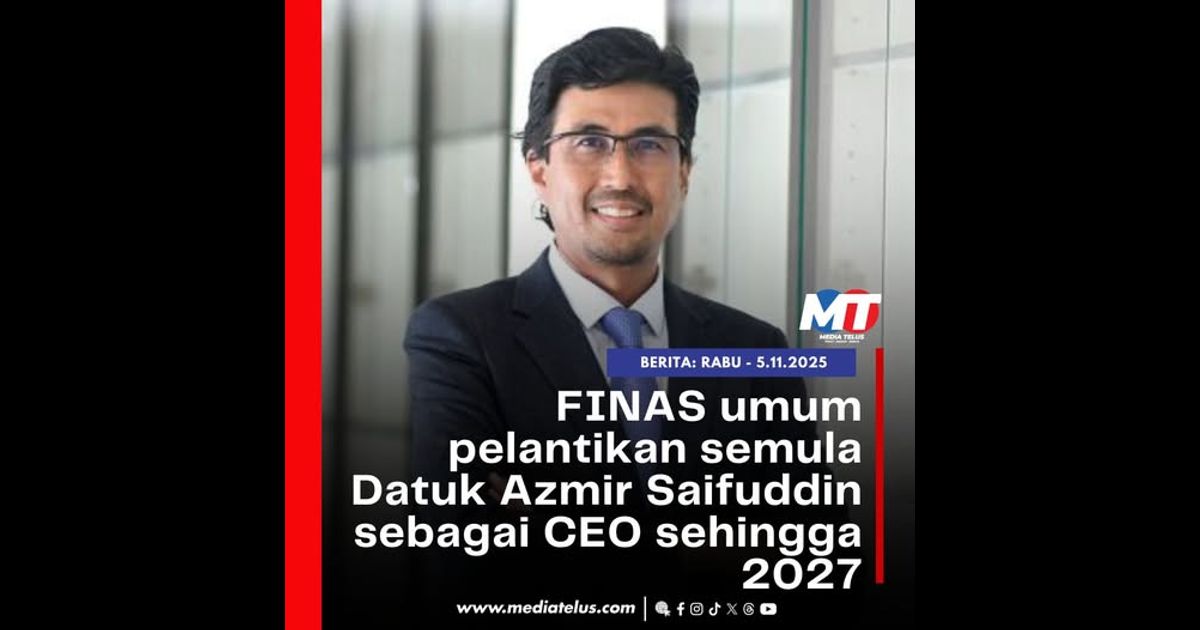 FINAS umum pelantikan semula Datuk Azmir Saifuddin sebagai CEO sehingga 2027