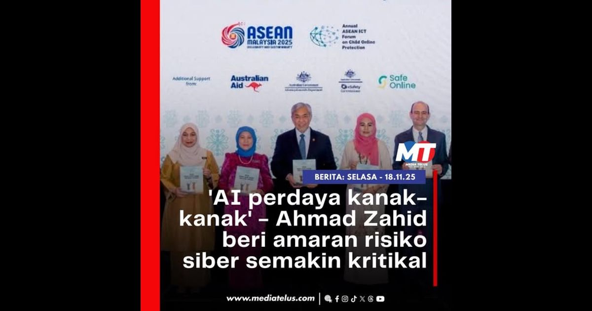 ‘AI perdaya kanak-kanak’ – Ahmad Zahid beri amaran risiko siber semakin kritikal