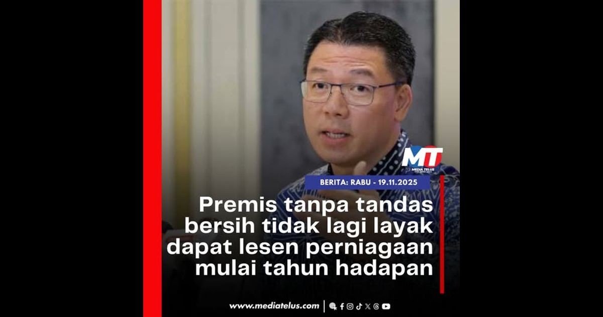 Premis tanpa tandas bersih tidak lagi layak dapat lesen perniagaan mulai tahun hadapan
