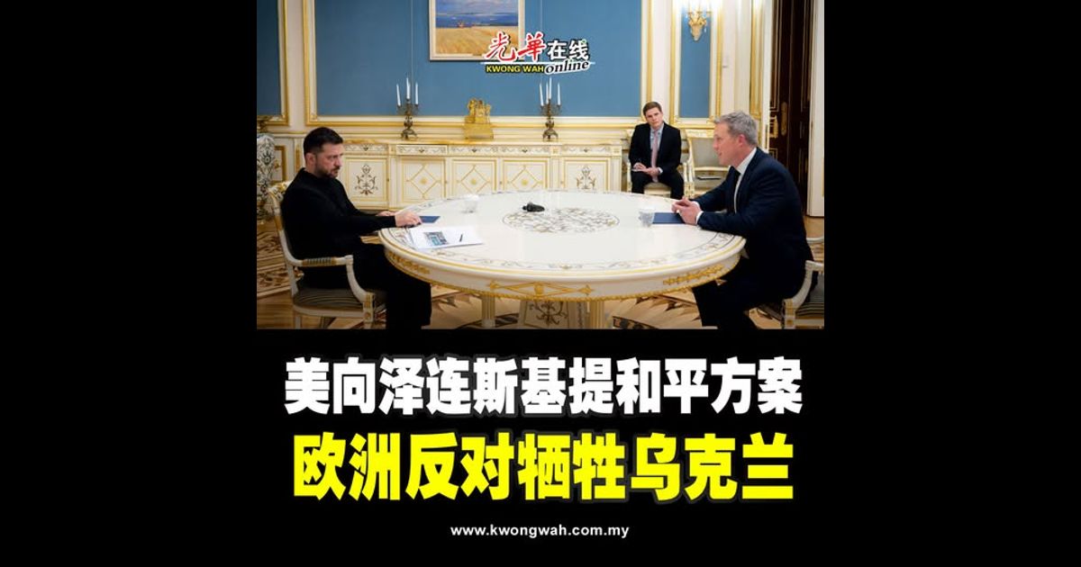 美向泽连斯基提和平方案 欧洲反对牺牲乌克兰