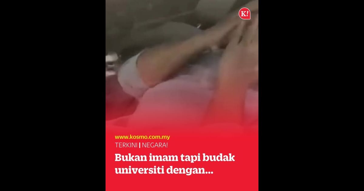 Bukan imam tapi budak universiti dengan…