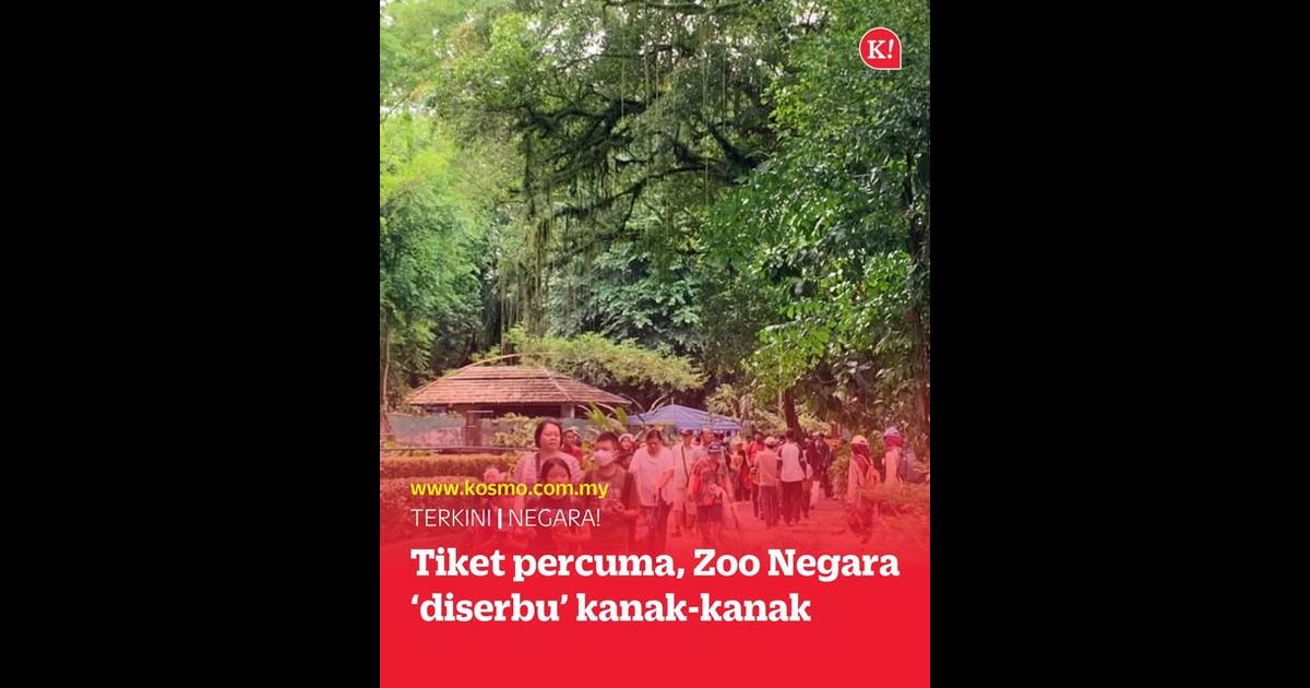 Tiket percuma, Zoo Negara ‘diserbu’ kanak-kanak