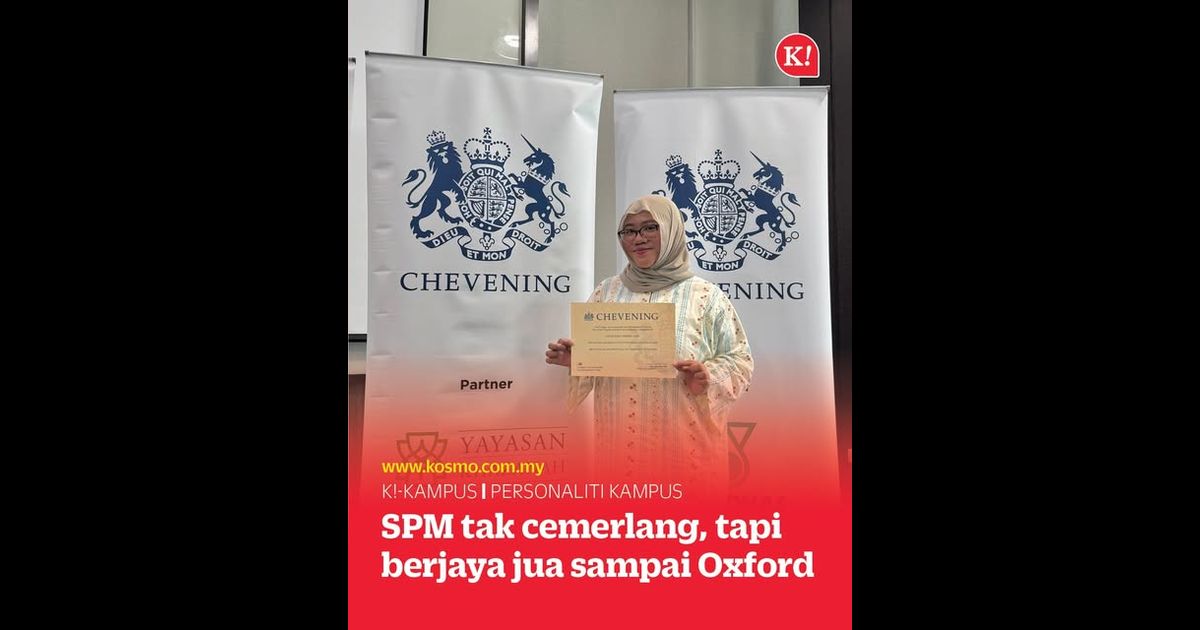 SPM tak cemerlang, tapi berjaya jua sampai Oxford