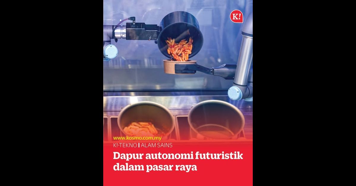 Dapur autonomi futuristik dalam pasar raya