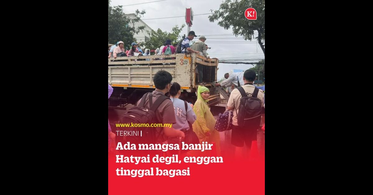 Ada mangsa banjir Hatyai degil, enggan tinggal bagasi sewaktu diselamatkan