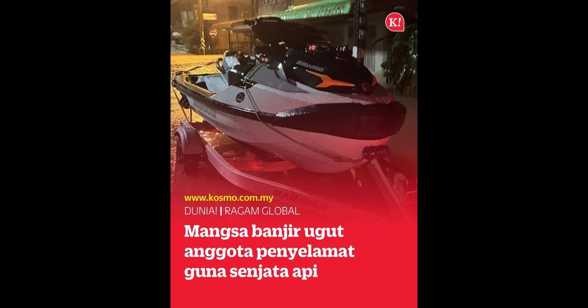 Mangsa banjir ugut anggota penyelamat guna senjata api
