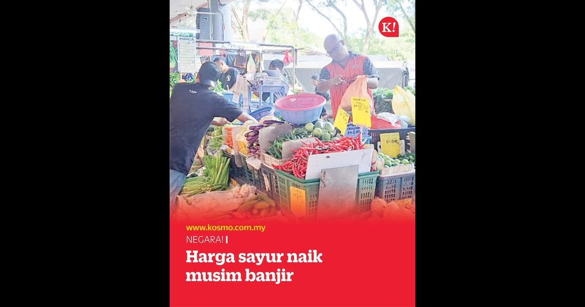 Harga sayur naik musim banjir