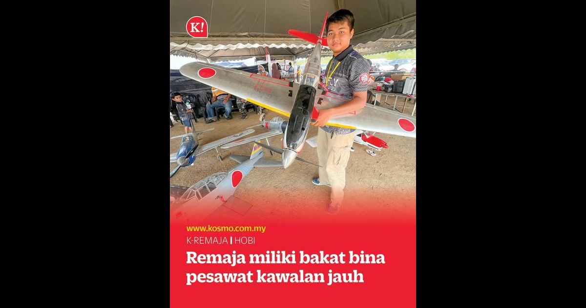 Remaja miliki bakat bina pesawat kawalan jauh