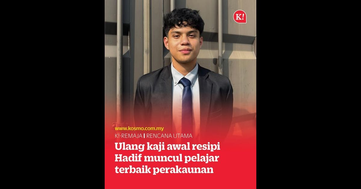 Ulang kaji awal resipi Hadif muncul pelajar terbaik perakaunan