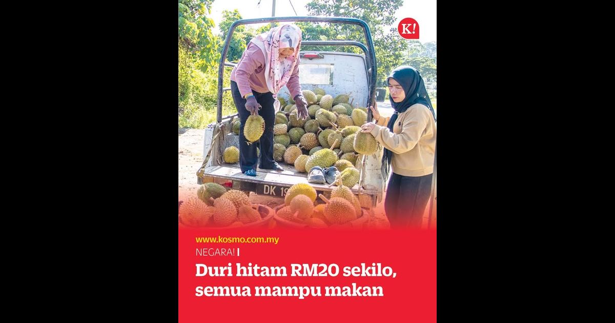 Duri hitam RM20 sekilo, semua mampu makan