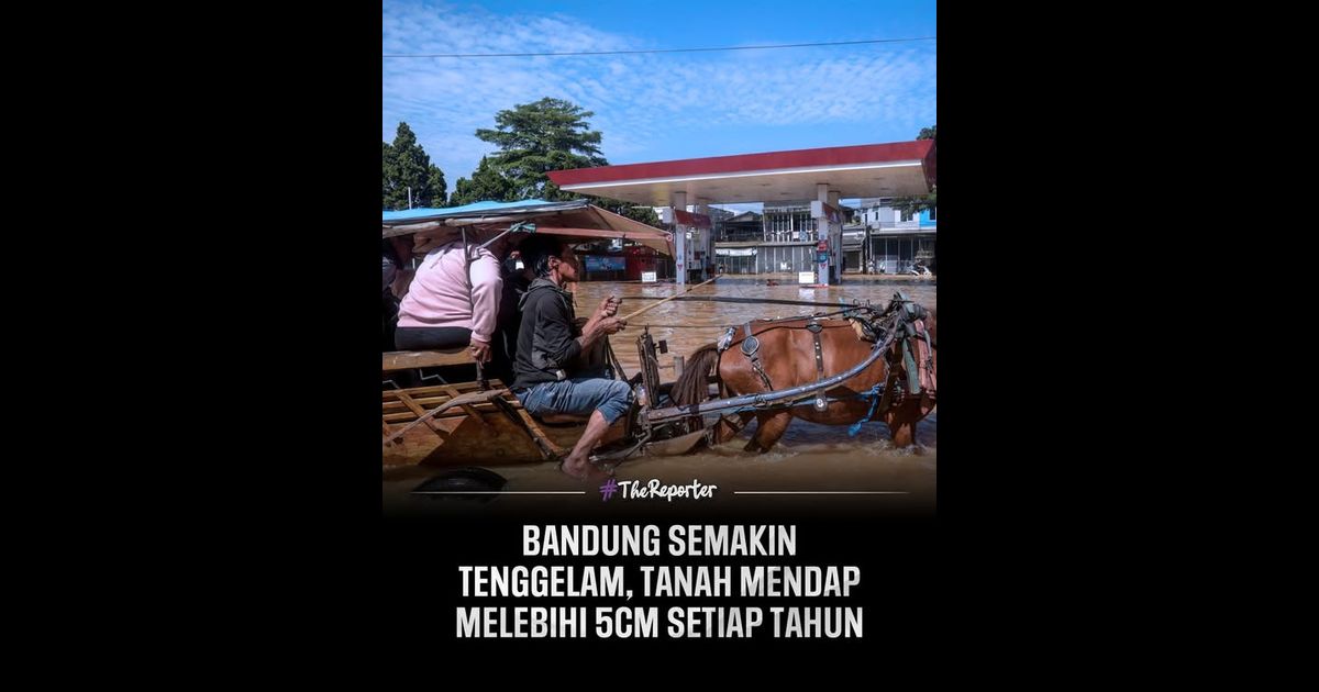 Badan Geologi Indonesia melaporkan fenomena membimbangkan di mana tanah di kawasan Greater Bandung mengalami penurunan melebihi 5 sentimeter setiap tahun.
