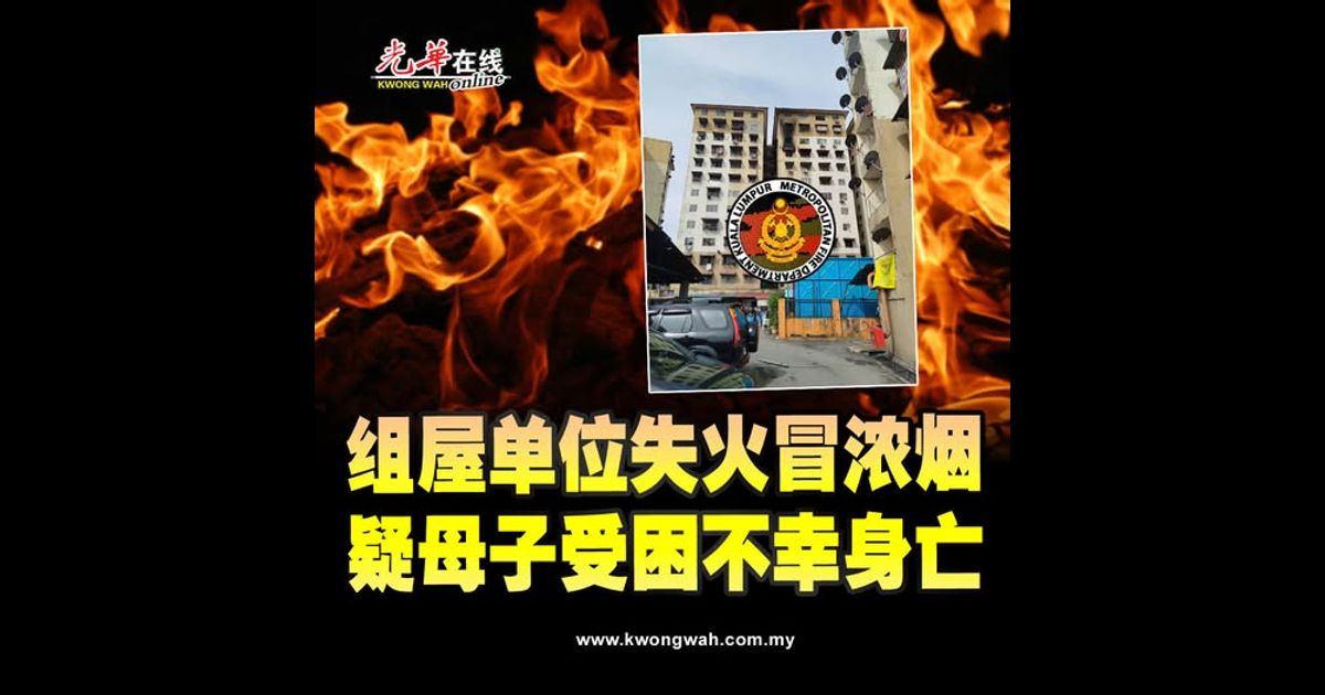 组屋单位失火冒浓烟 2人受困身亡 两人疑为母子（附视频）