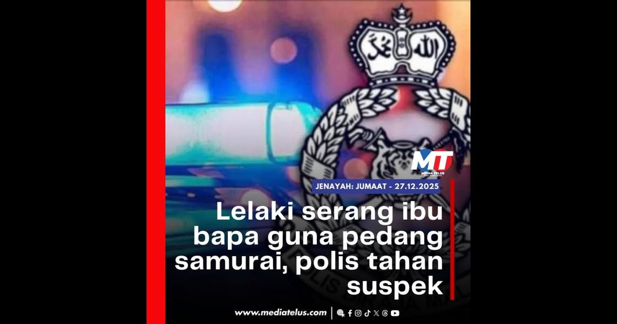 Lelaki serang ibu bapa guna pedang samurai, polis tahan suspek