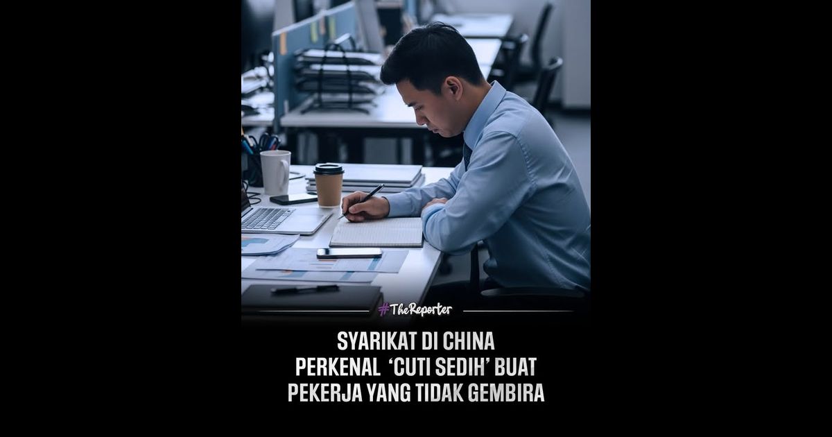 Sebuah syarikat di China mencuri perhatian dunia apabila memperkenalkan inisiatif ‘cuti sedih’ khusus untuk kakitangan yang merasa tidak gembira atau tidak bersemangat untuk bekerja.