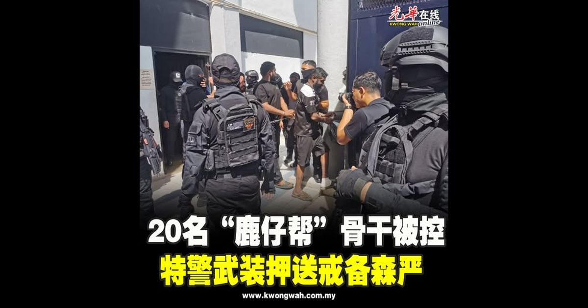 20名“鹿仔帮”骨干被控 特警武装押送戒备森严（附视频）