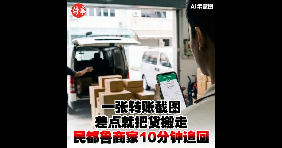 一张转账截图差点就把货搬走 民都鲁商家10分钟追回