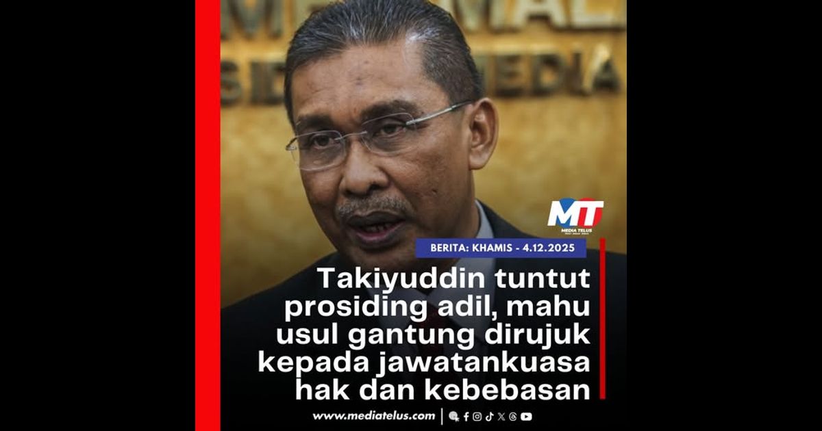 Takiyuddin tuntut prosiding adil, mahu usul gantung dirujuk kepada jawatankuasa hak dan kebebasan