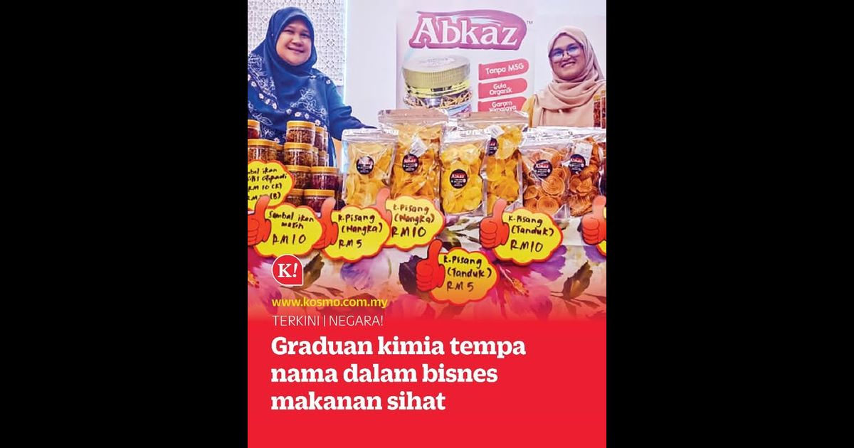 Graduan kimia tempa nama dalam bisnes makanan sihat