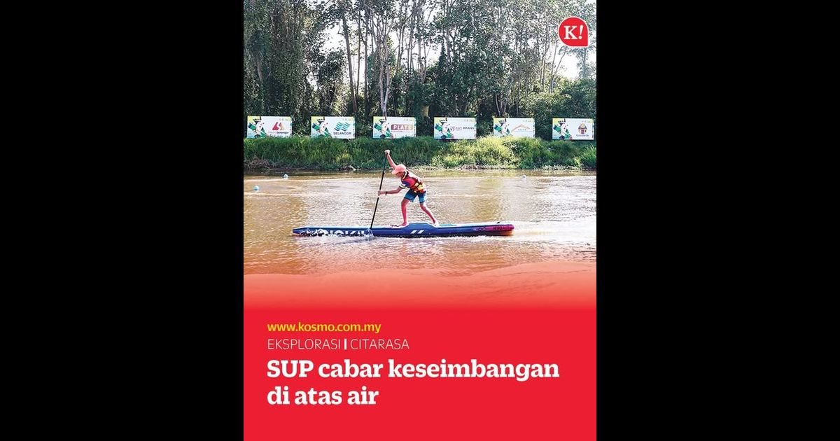 SUP cabar keseimbangan di atas air