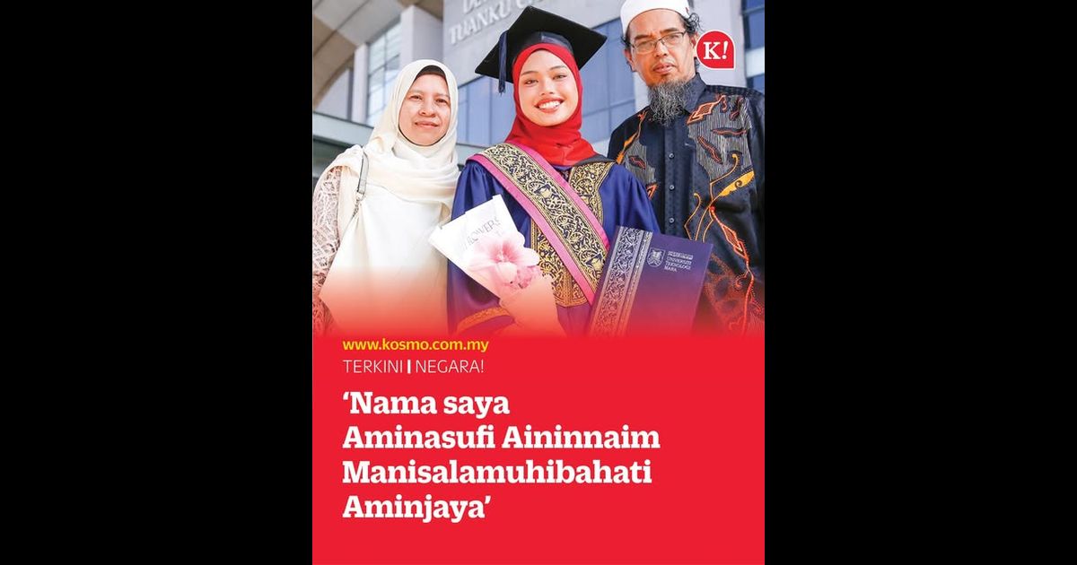 ‘Nama saya Aminasufi Aininnaim Manisalamuhibahati Aminjaya’