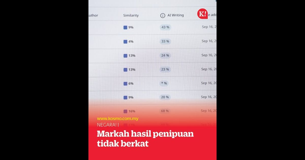 Markah hasil penipuan tidak berkat