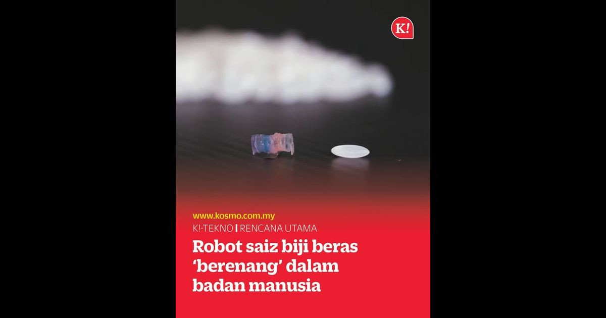 Robot saiz butir beras hantar ubat dalam tubuh manusia