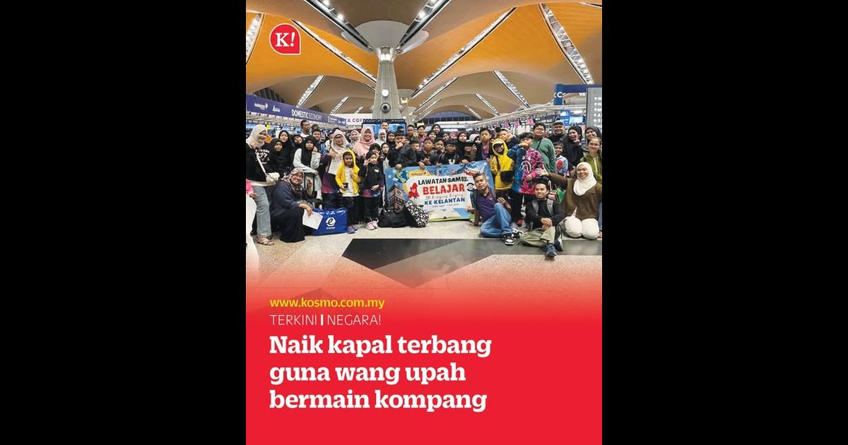 Naik kapal terbang guna wang upah bermain kompang