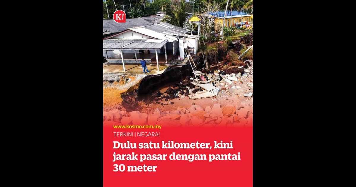 Dulu satu kilometer, kini jarak pasar dengan pantai 30 meter