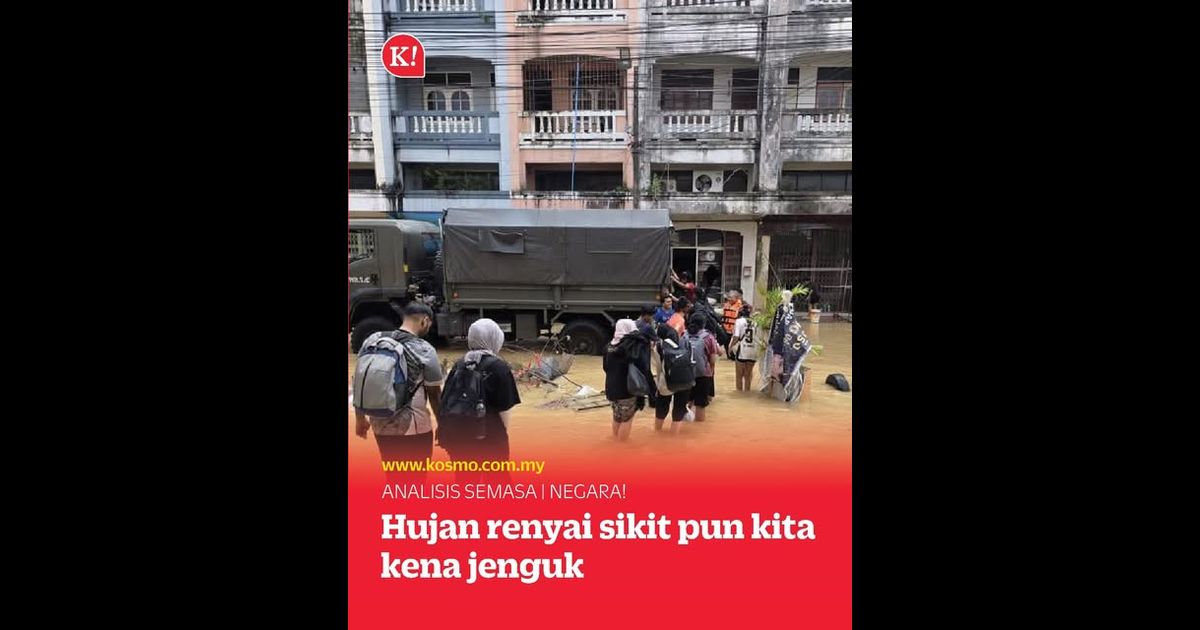 Hujan renyai sikit pun kita kena jenguk