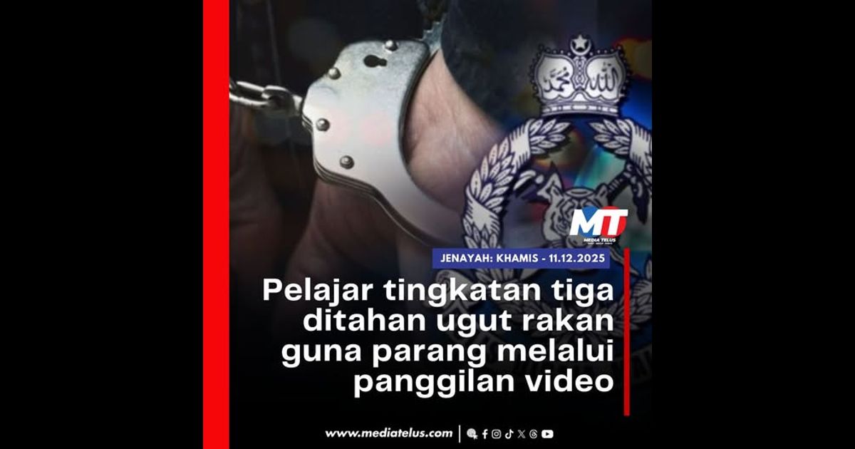 Pelajar tingkatan tiga ditahan ugut rakan guna parang melalui panggilan