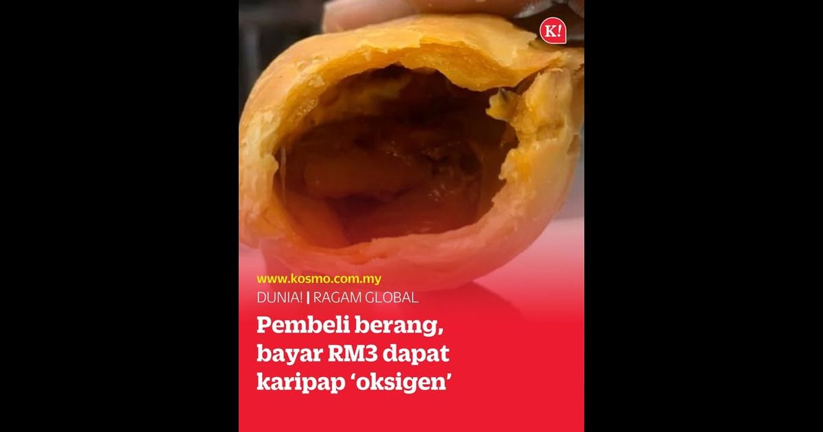 Pembeli berang, bayar RM3 dapat karipap ‘oksigen’