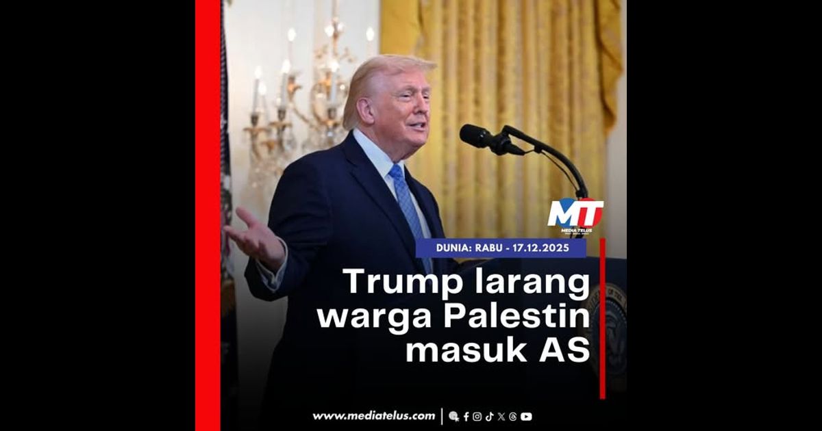 Trump larang warga Palestin masuk AS