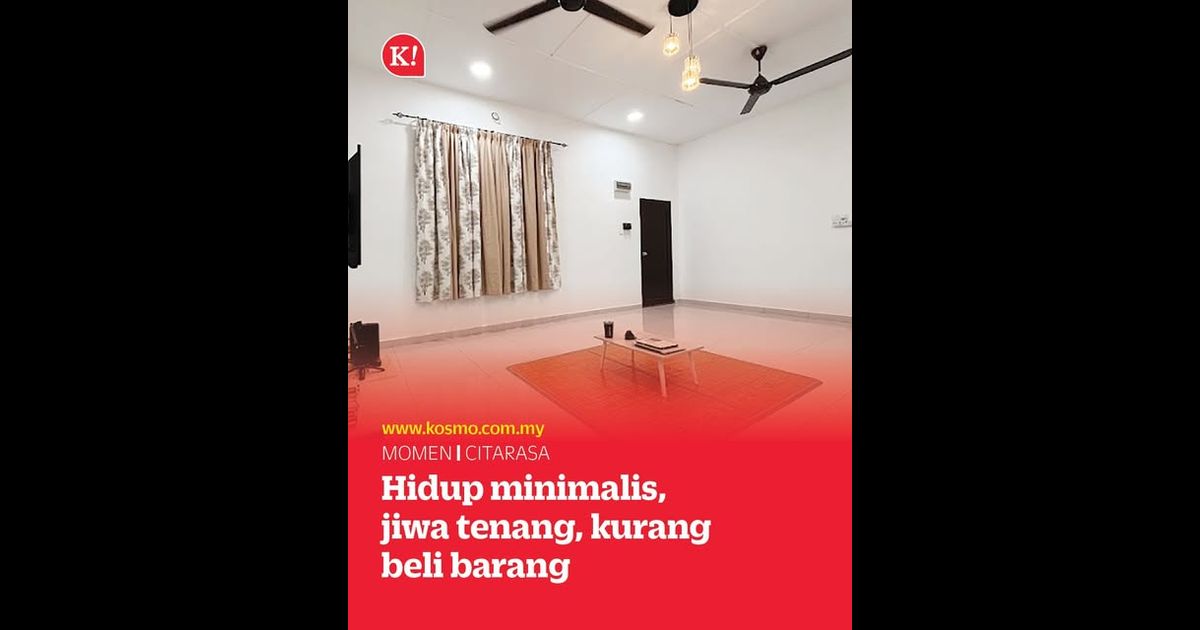 Hidup minimalis, jiwa tenang, kurang beli barang