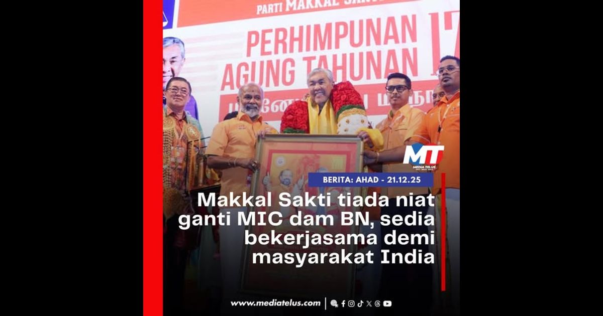 Makkal Sakti tiada niat ganti MIC dam BN, sedia bekerjasama demi masyarakat India