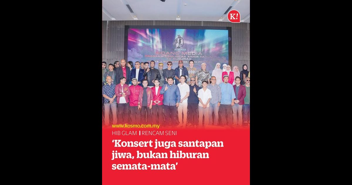 ‘Konsert juga santapan jiwa, bukan hiburan semata-mata’
