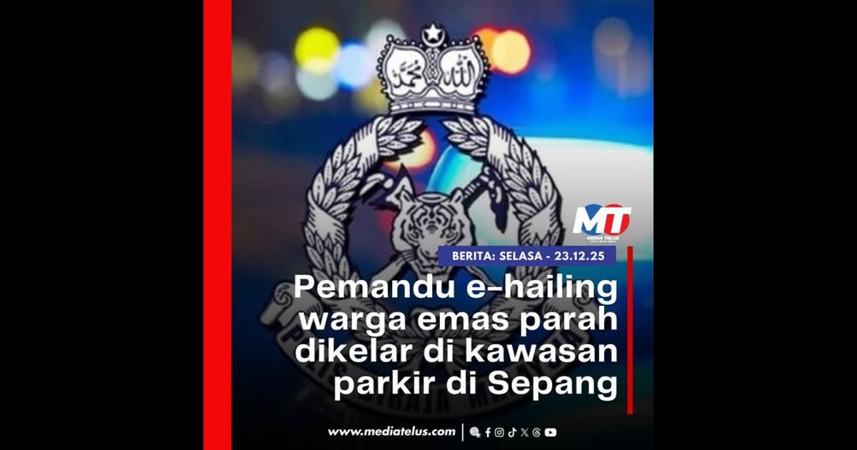 Pemandu e-hailing warga emas parah dikelar di kawasan parkir di Sepang