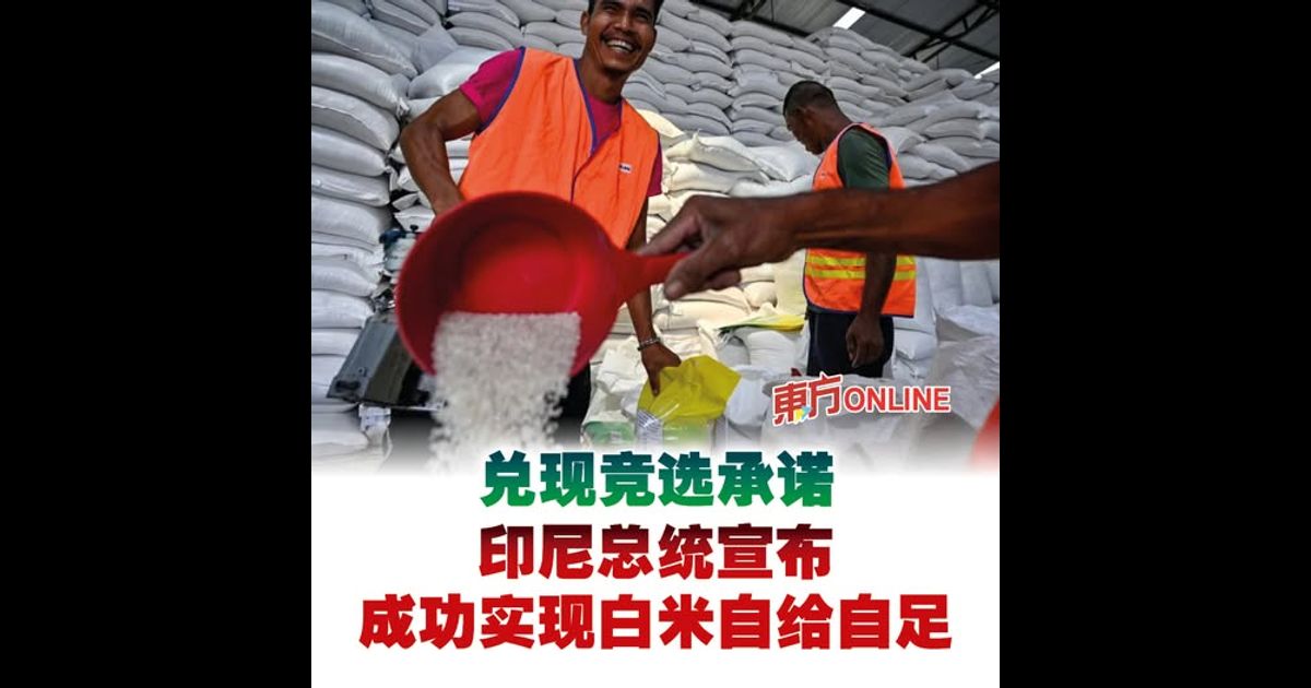 兑现竞选承诺　印尼总统宣布成功实现白米自给自足
