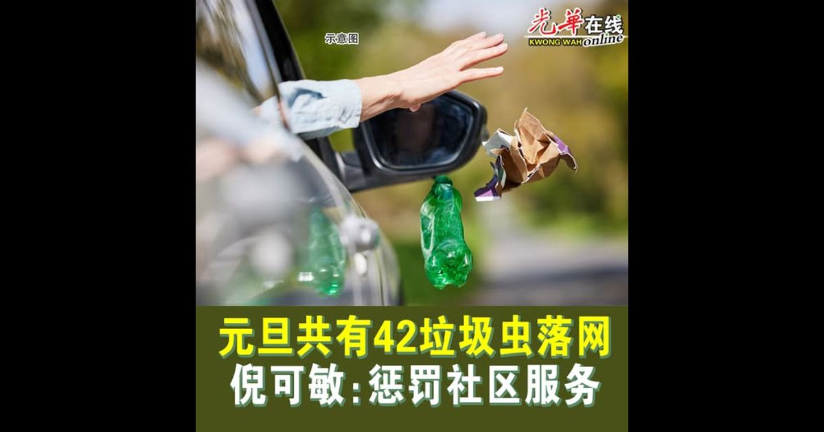 元旦共有42垃圾虫落网 倪可敏：惩罚社区服务