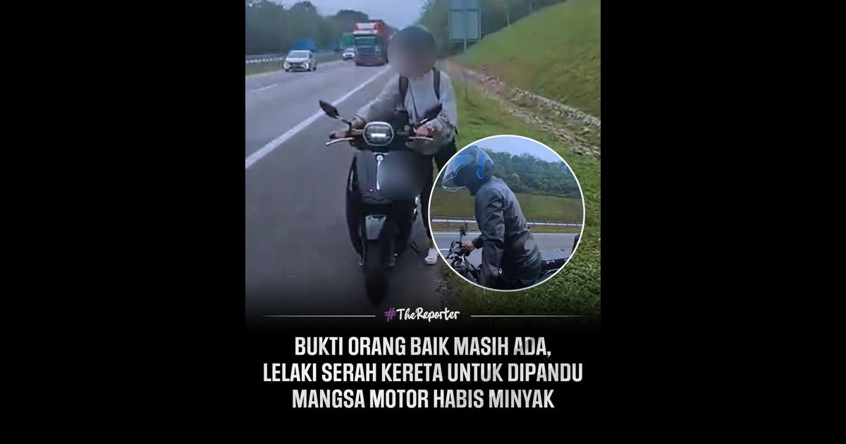 Seorang lelaki tular selepas bertindak berani menyerahkan kereta miliknya untuk dipandu oleh seorang wanita tidak dikenali yang kehabisan minyak motosikal di lebuh raya.