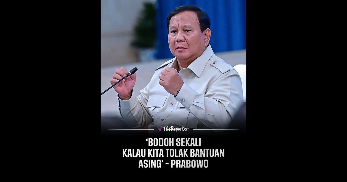 Presiden Prabowo Subianto menegaskan kerajaan Indonesia kekal serius menangani bencana banjir dan tanah runtuh di Sumatra walaupun ia tidak diisytiharkan sebagai bencana nasional.