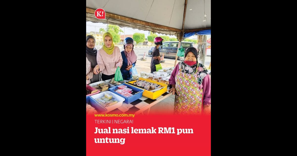 Jual nasi lemak RM1 pun untung