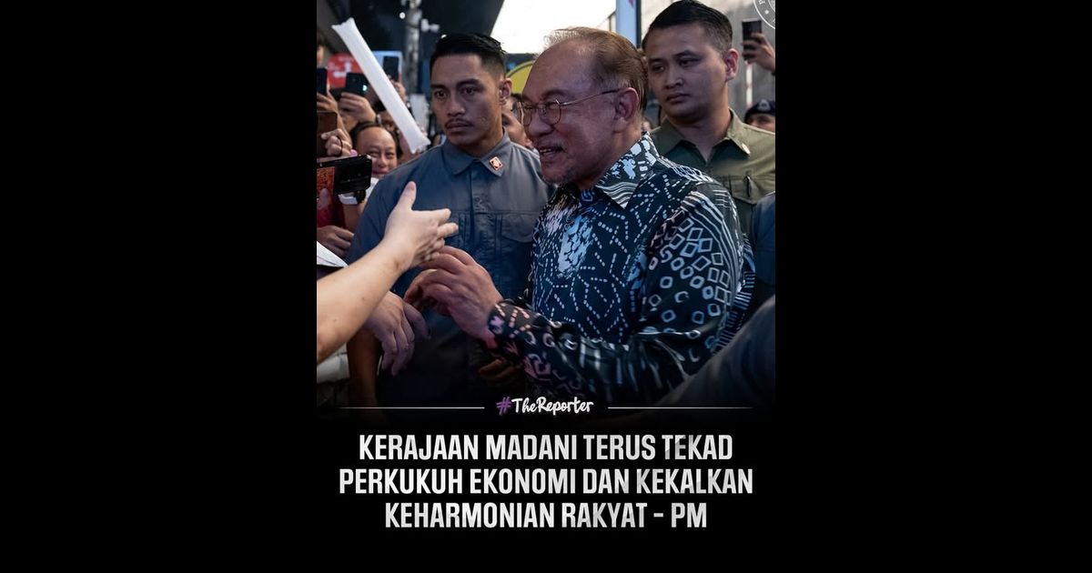 Perdana Menteri Datuk Seri Anwar Ibrahim menegaskan komitmen Kerajaan MADANI untuk terus mengekalkan keharmonian rakyat serta memperkukuh ekonomi negara.